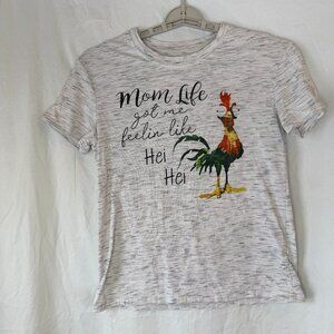 Mom Life Got Me Feeling Like Hei Hei Funny Mom Small S Chicken T-Shirt Moana